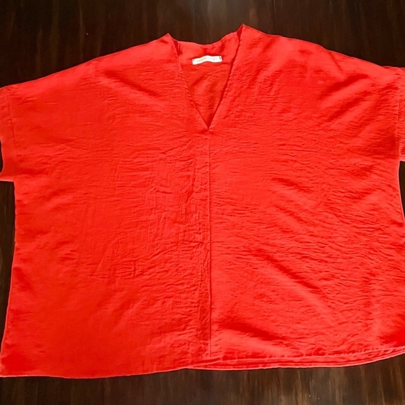 Tops - Elegant Orange Women's Blouse
